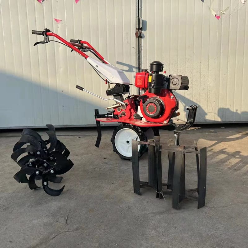 Hand Push Mini Garden Power Tiller Cultivator